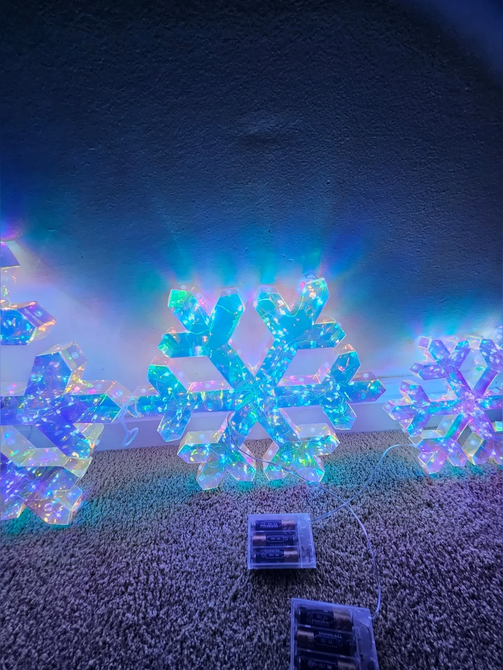 Target Set of 3 different size Snowflake Decoration Fantasy Winter Holiday Light